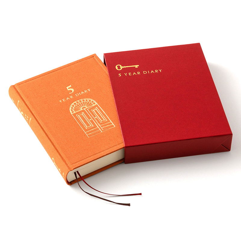 MIDORI - Undated 5 Year Diary - Daily - Orange