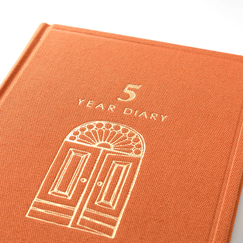 MIDORI - Undated 5 Year Diary - Daily - Orange