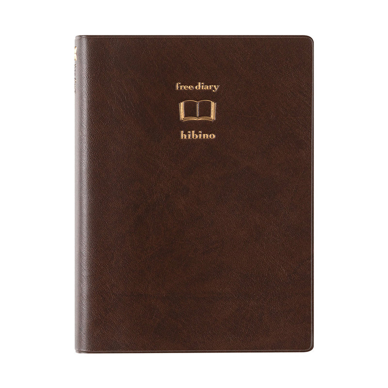 MIDORI Hibino - Undated Daily Diary Planner - Soft Cover - Pocket (A6) - Free Diary