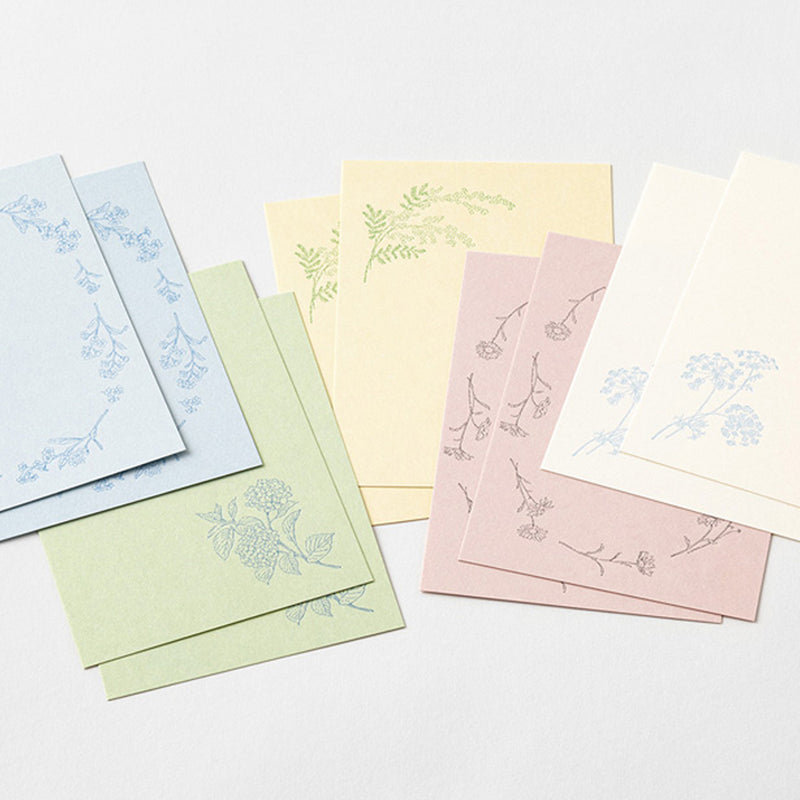MIDORI - Washi Postcards - Floral Design - Pack of 10