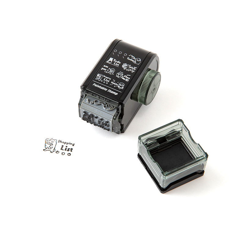 MIDORI - Stamp - Rotating Dial (8 Images, oil based ink) - List