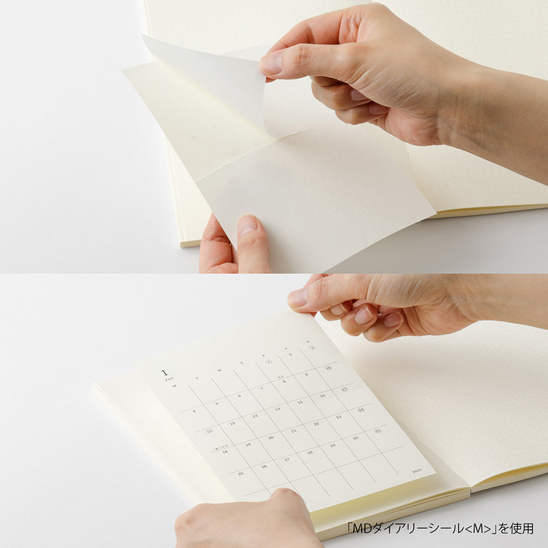 2027 MIDORI - Diary Stickers - Monthly Planner - Large (20 x 13.8cm, suits A5, B5, A4+)