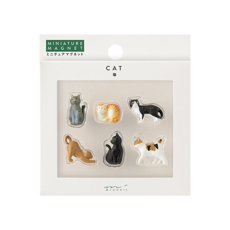 MIDORI - Refrigerator Magnet Set - Cat