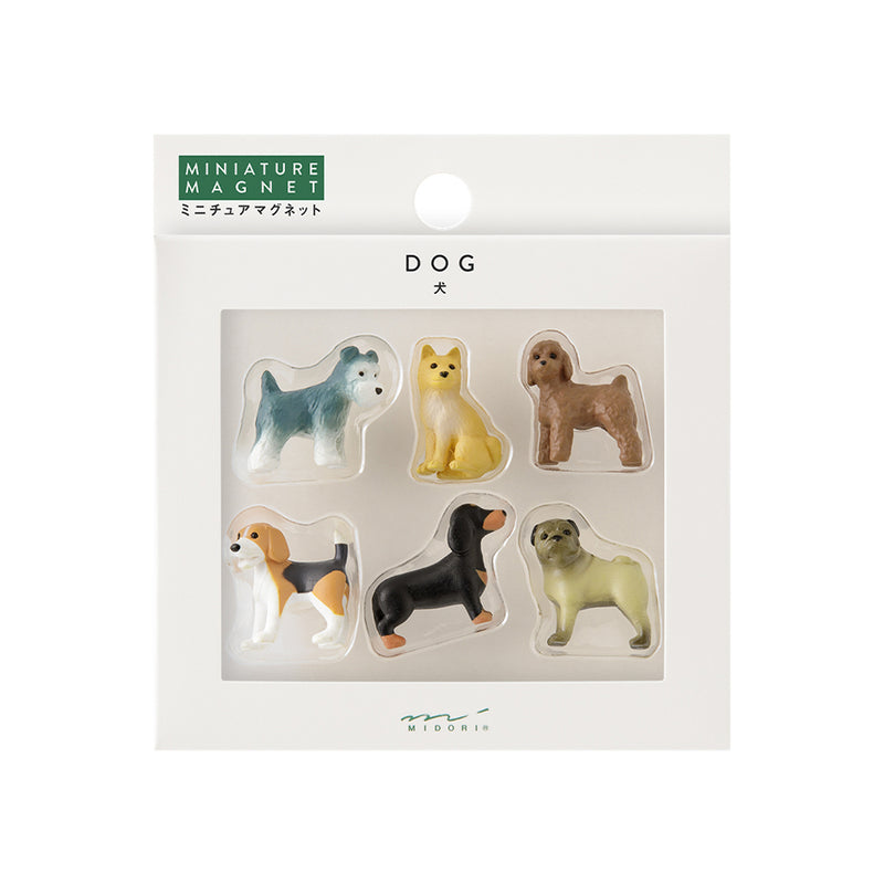 MIDORI - Refrigerator Magnet Set - Dog