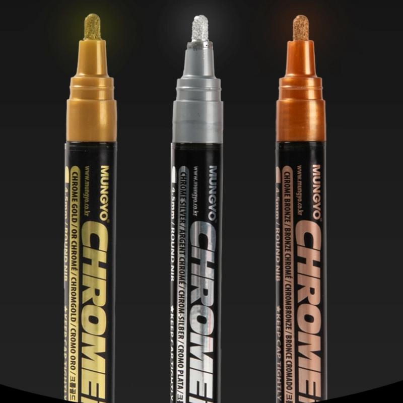 MUNGYO Chrome Marker Mirror Effect - 4.5mm
