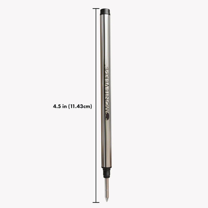 MONTEVERDE USA Rollerball Refill (M232) to fit MONTBLANC Rollerball - Pack of 2 - Black - Medium