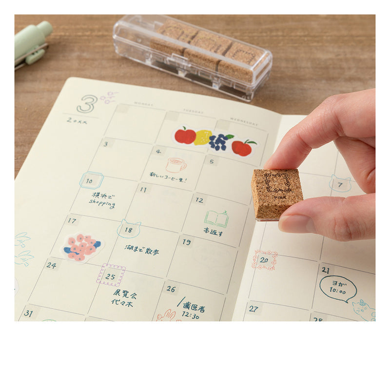 MIDORI - Yuru Log - Undated Monthly Planer (12 Months) - B6