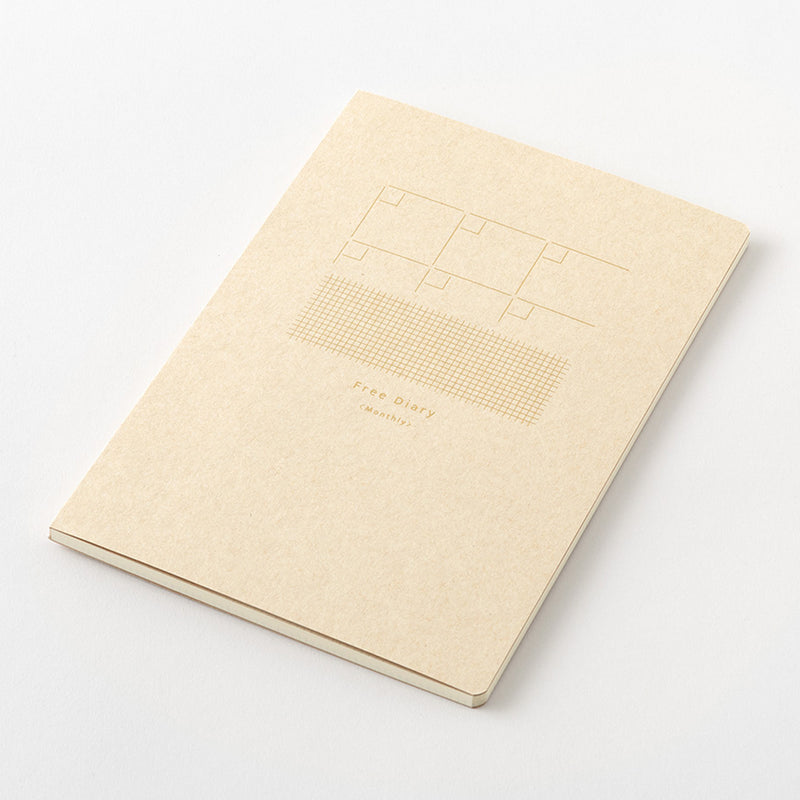 MIDORI - Yuru Log - Undated Monthly Planer (12 Months) - B6