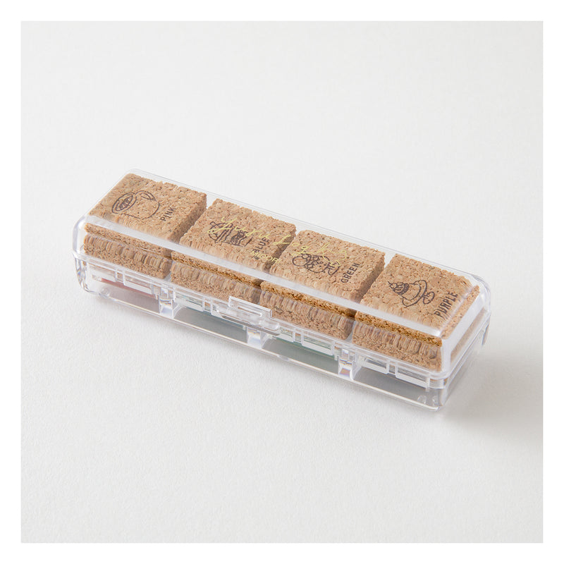 MIDORI - Yuru Log Stamp Set - Oil Based Ink (paintable) - Cafe