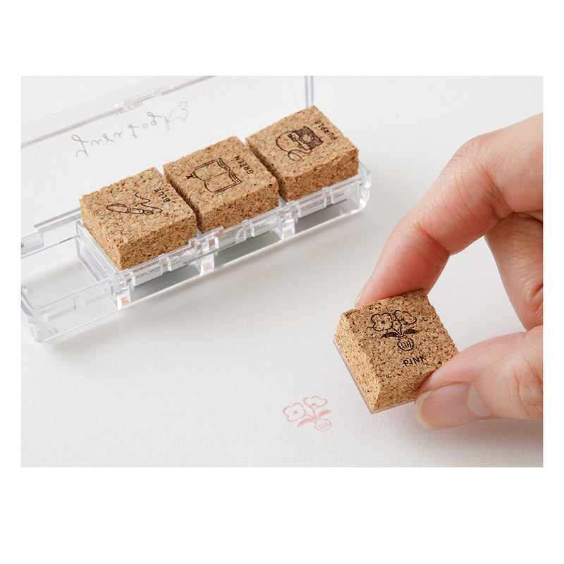 MIDORI - Yuru Log Stamp Set - Oil Based Ink (paintable) - Lifestyle