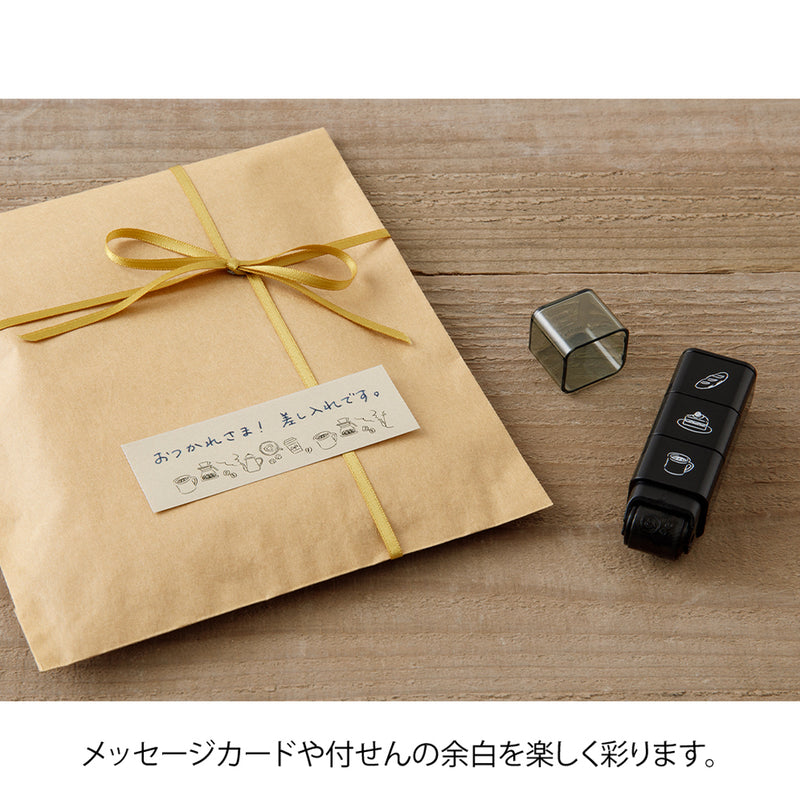 MIDORI - Paintable Roller Stamp - Cafe