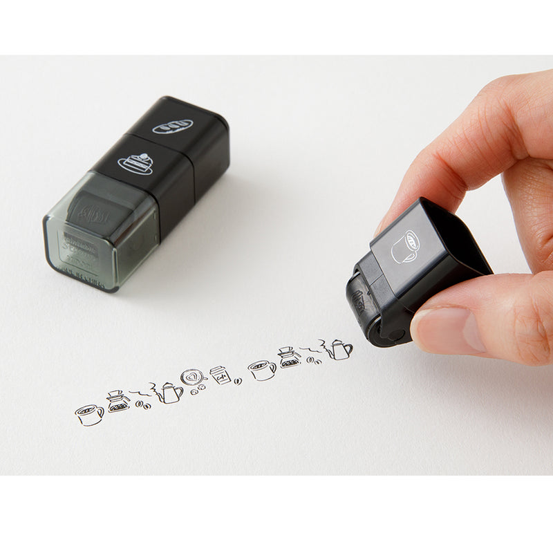 MIDORI - Paintable Roller Stamp - Cafe