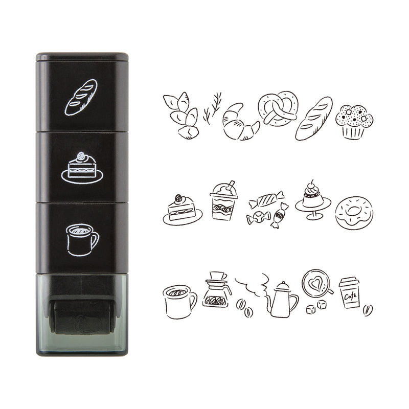 MIDORI - Paintable Roller Stamp - Cafe