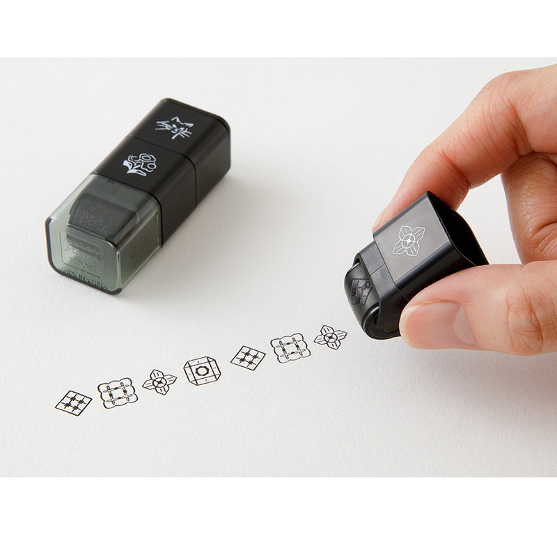 MIDORI - Paintable Roller Stamp - Cat and Landscape