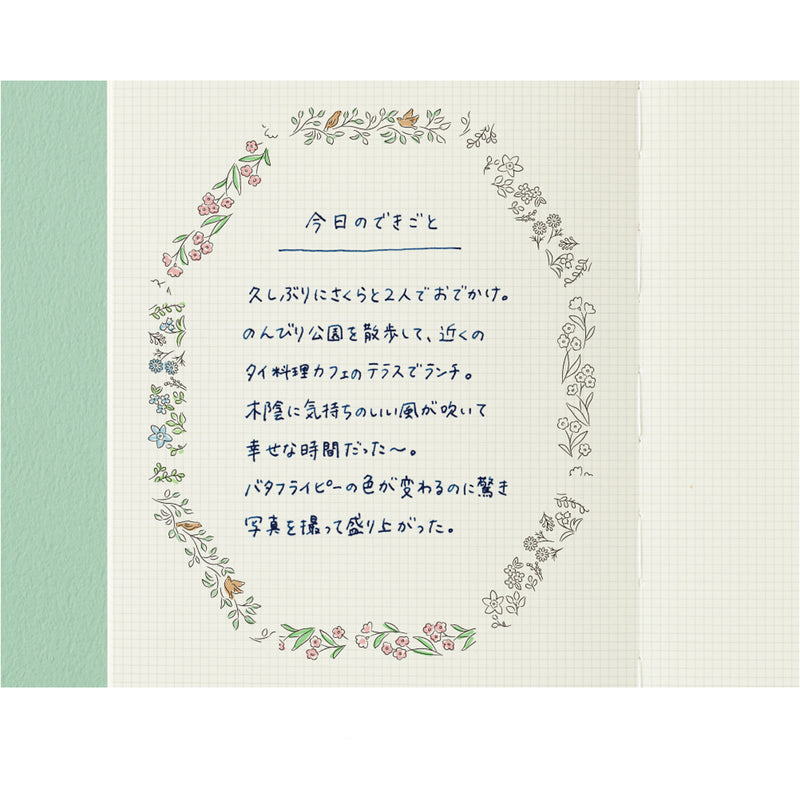 MIDORI - Paintable Roller Stamp - Flowers