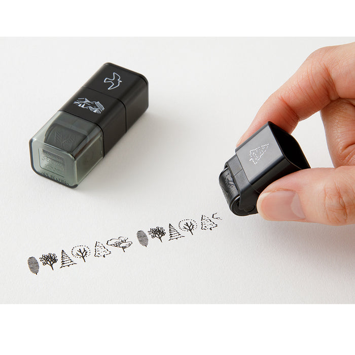 MIDORI - Paintable Roller Stamp - Mountain Scenery