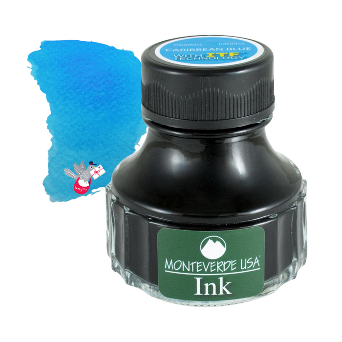 MONTEVERDE USA Bottled Ink 90mL - Caribbean Blue (Turquoise)