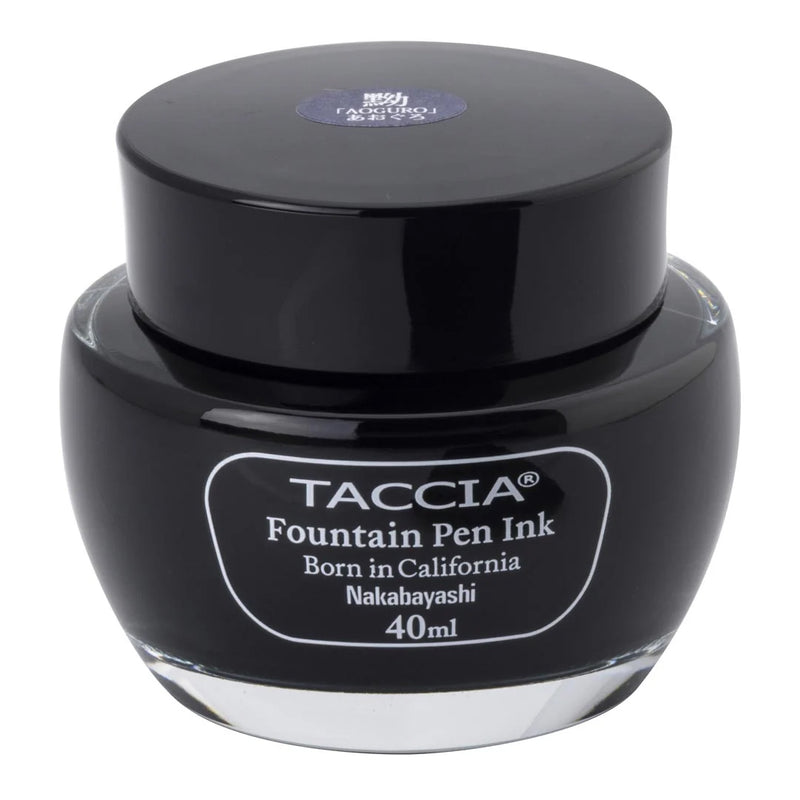 TACCIA Sunao-iro Fountain Pen Ink - 40mL - Aoguro (Blue Black)
