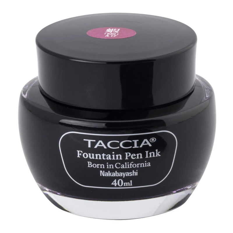 TACCIA Sunao-iro Fountain Pen Ink - 40mL - Ebi (Purple Red)