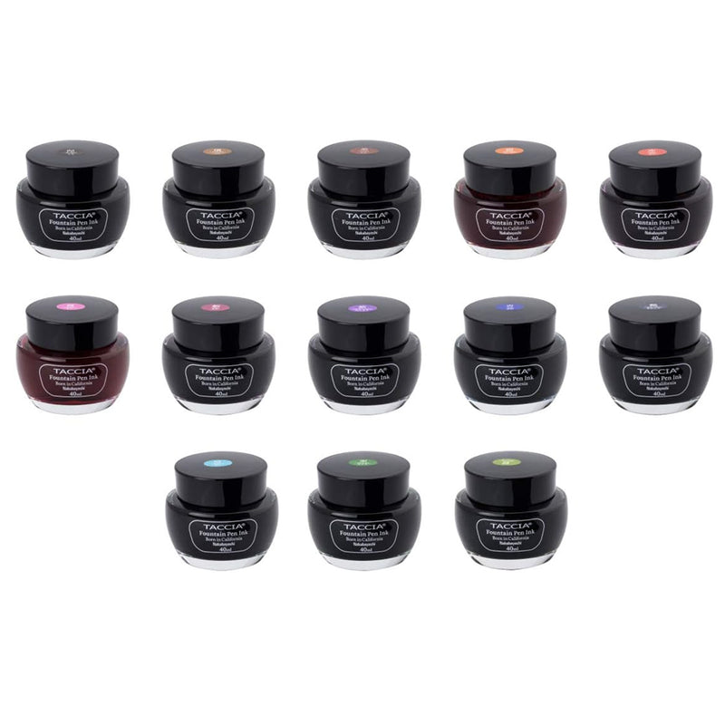 TACCIA Sunao-iro Fountain Pen Ink - 40mL - Kuro (Black)