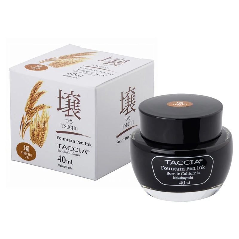 TACCIA Sunao-iro Fountain Pen Ink - 40mL - Tsuchi (Golden Wheat)