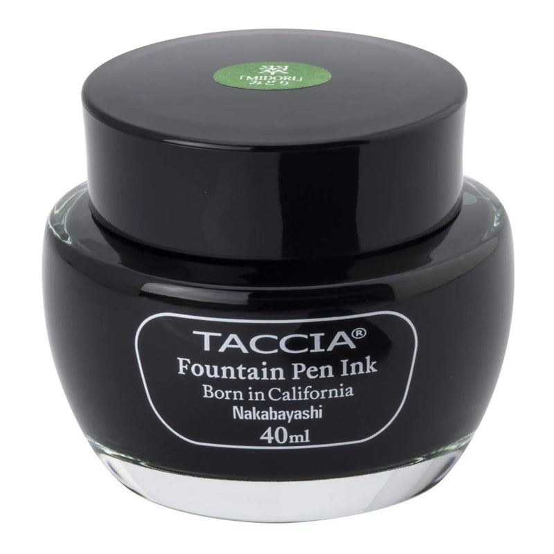 TACCIA Sunao-iro Fountain Pen Ink - 40mL - Midori (Green)