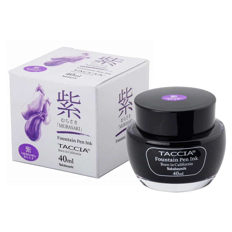 TACCIA Sunao-iro Fountain Pen Ink - 40mL - Murasaki (Purple)