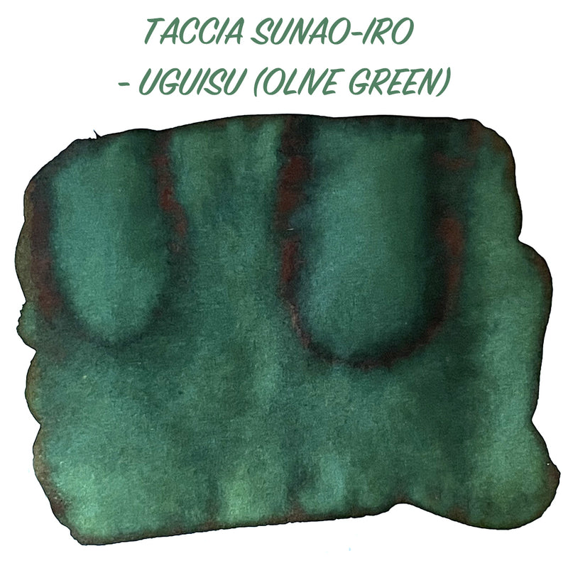 TACCIA Sunao-iro Fountain Pen Ink - 40mL - Uguisu (Olive Green)