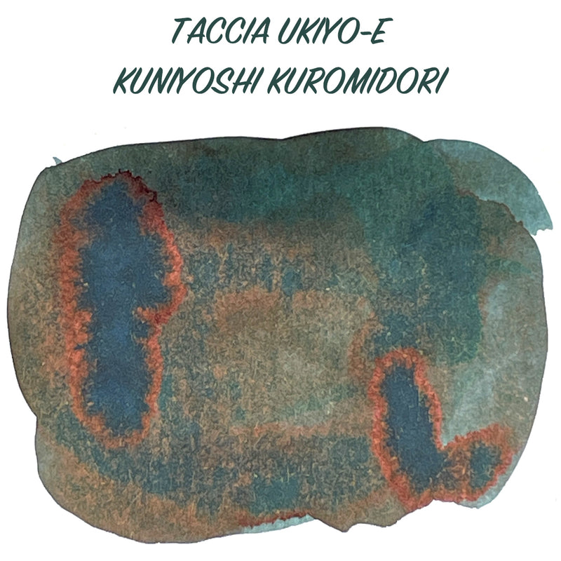 TACCIA Ukiyo-e Fountain Pen Ink - 40mL - Kuniyoshi Kuromidori (Black Green)