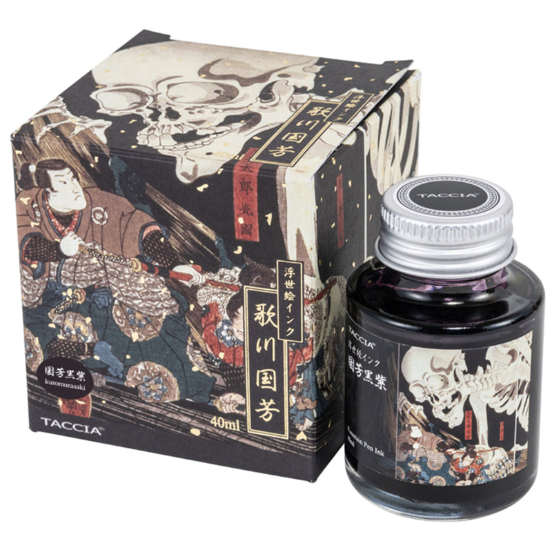 TACCIA Ukiyo-e Fountain Pen Ink - 40mL - Kuniyoshi Kuromurasaki (Black Purple)