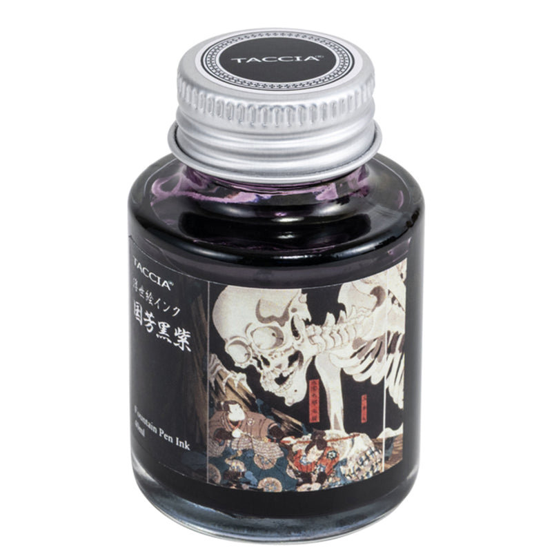 TACCIA Ukiyo-e Fountain Pen Ink - 40mL - Kuniyoshi Kuromurasaki (Black Purple)