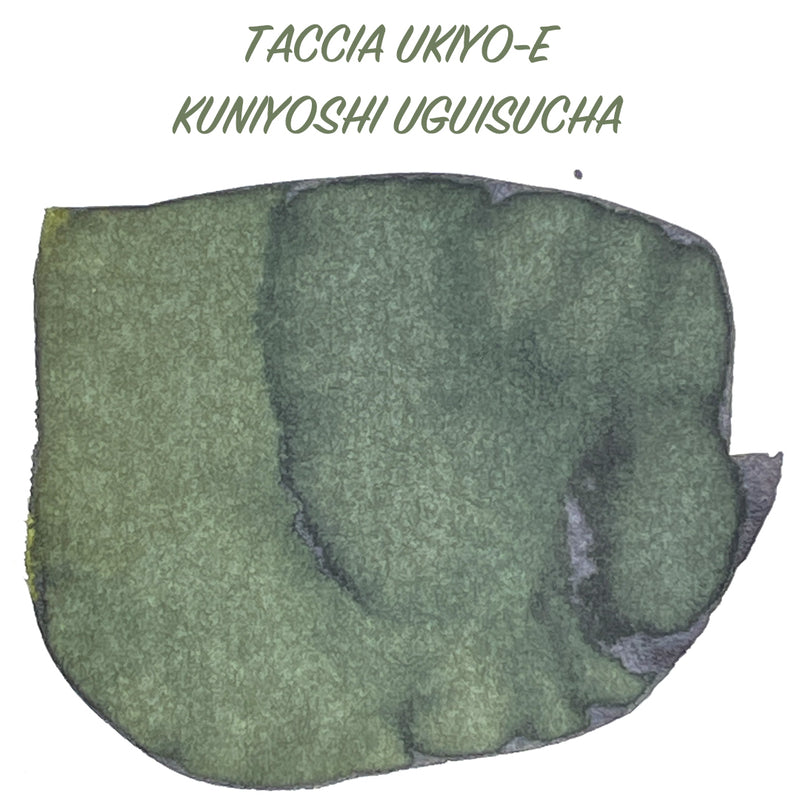 TACCIA Ukiyo-e Fountain Pen Ink - 40mL - Kuniyoshi Uguisu-cha (Warbler Green)