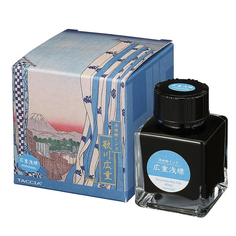TACCIA Ukiyo-e Fountain Pen Ink - 40mL - Hiroshige Asahanada (Sky Blue)