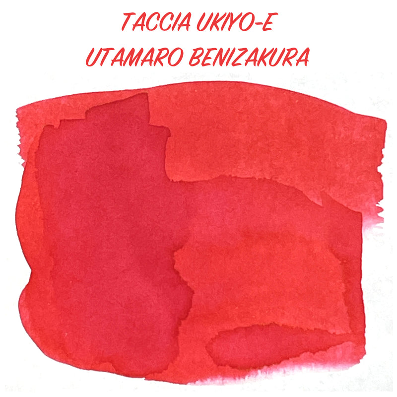 TACCIA Ukiyo-e Fountain Pen Ink - 40mL - Utamaro Benizakura (Crimson Cherry Blossom)
