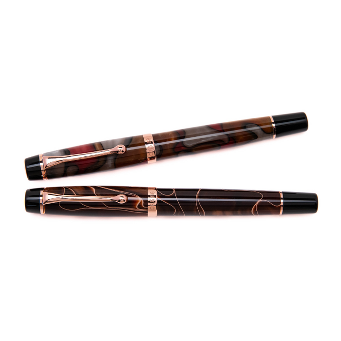 OPUS 88 Harmony Fountain Pen - Red / Grey