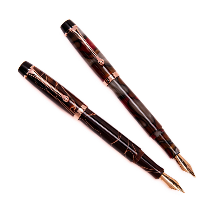 OPUS 88 Harmony Fountain Pen - Red / Grey
