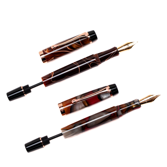 OPUS 88 Harmony Fountain Pen - Red / Grey