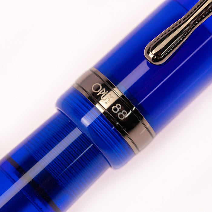 OPUS 88 Fountain Pen - Holiday Jazz - Translucent Blue
