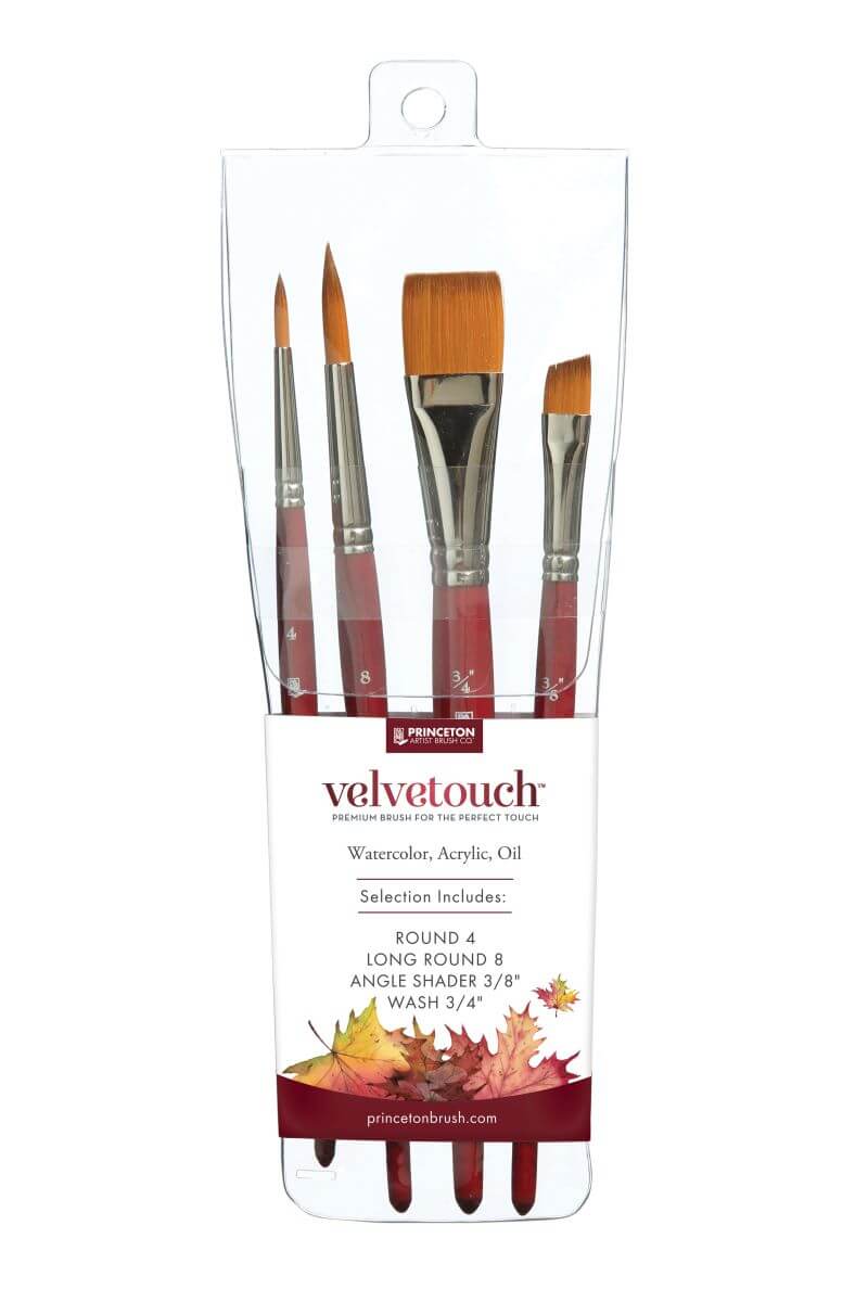 PRINCETON Pro Brushes 4-Piece Set - Velvetouch