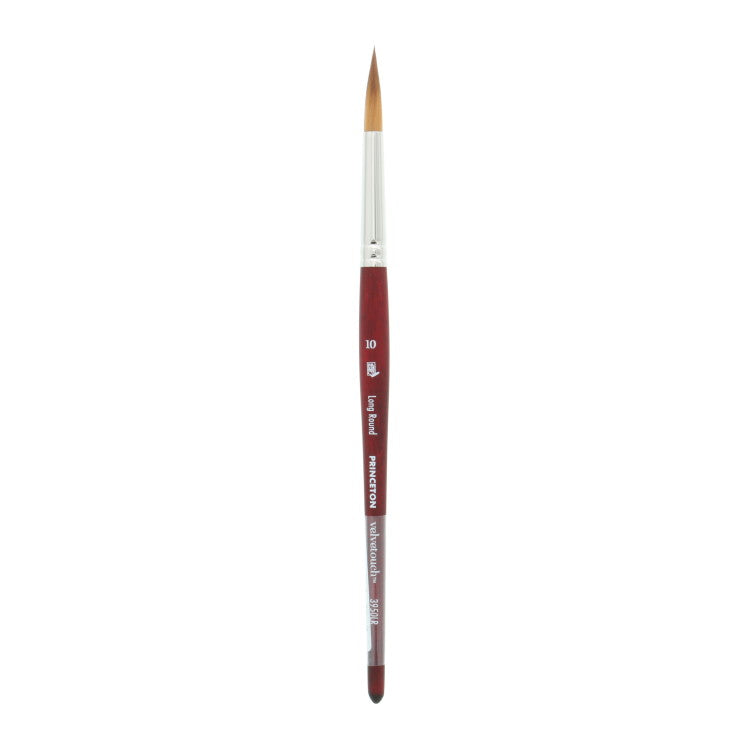 PRINCETON Velvetouch - Synthetic Blend - Short Handle - Long Round - Size 10 (5.8 x 28mm)