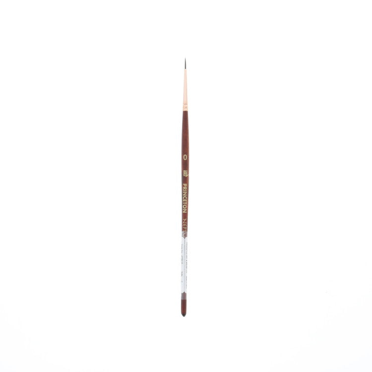 PRINCETON Neptune Watercolour Brush - Synthetic Squirrel - Round Size 0 (1 x 8mm)
