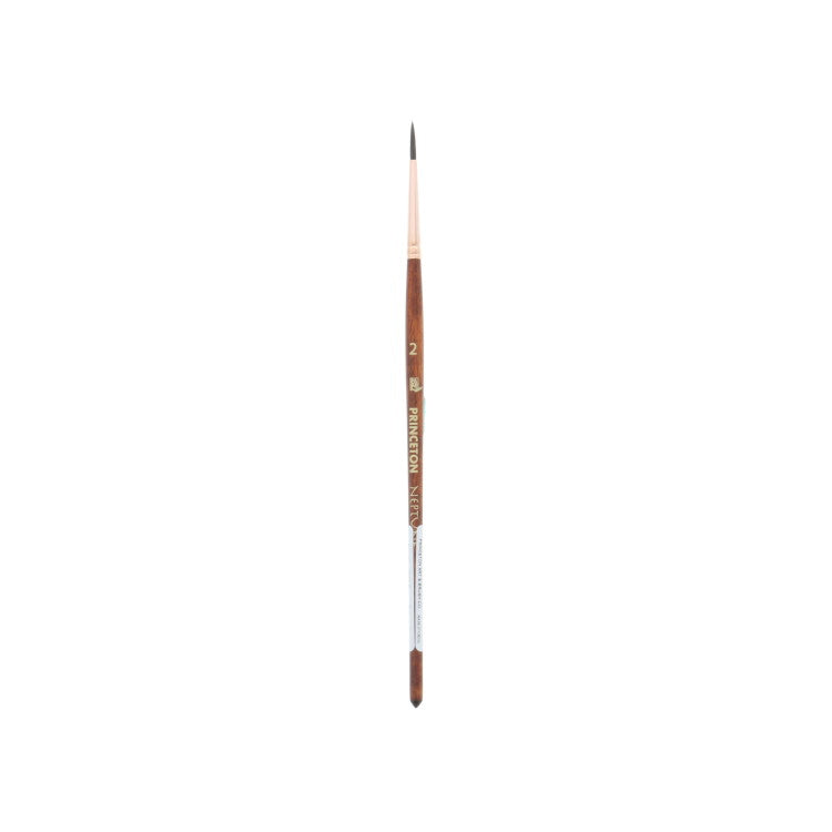 PRINCETON Neptune Watercolour Brush - Synthetic Squirrel - Round Size 2 (1.7 x 12mm)
