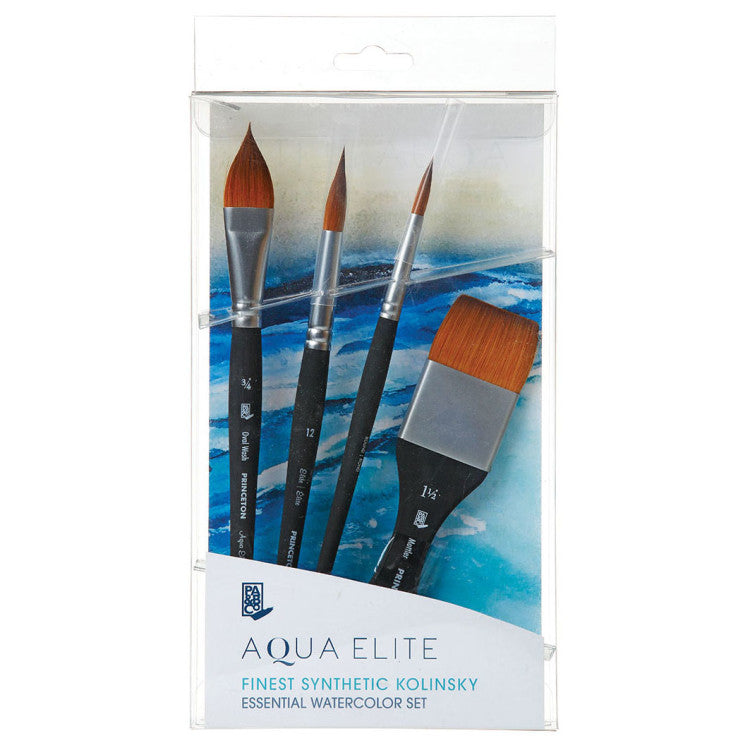PRINCETON Pro Brushes 4-Piece Box Set - Watercolour - Aqua Elite