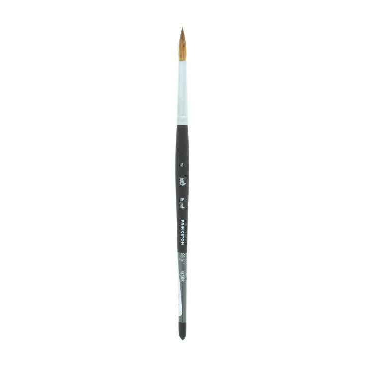 PRINCETON Aqua Elite - Synthetic Kolinsky Sable - Short Handle - Round - Size 8 (4.9 x 23mm)