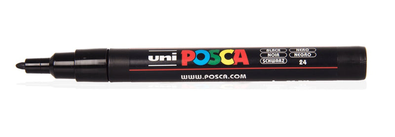 POSCA Paint Marker - 1.3mm Bullet Tip (PC-3M) - Black