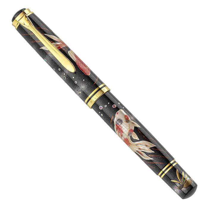 PELIKAN M1000 Limited Edition Maki-e Fountain Pen - Goldfish - Medium Nib - 2025 Limited Edition