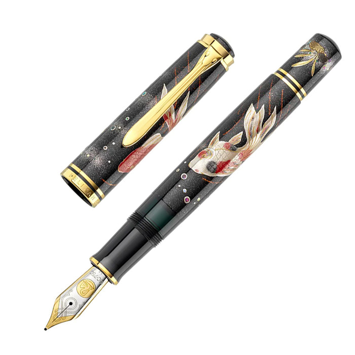 PELIKAN M1000 Limited Edition Maki-e Fountain Pen - Goldfish - Medium Nib - 2025 Limited Edition