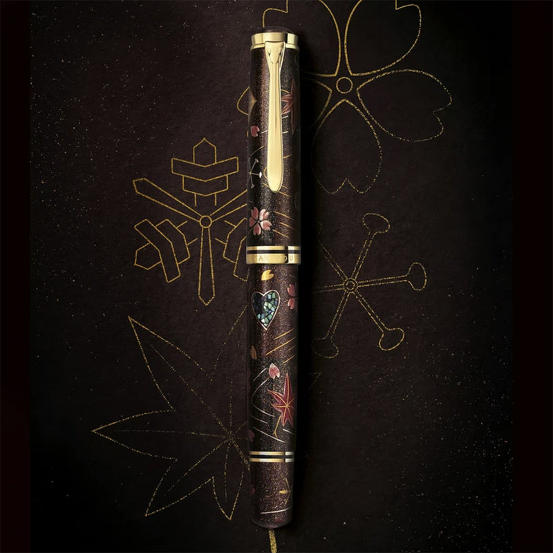 PELIKAN M1000 Limited Edition Maki-e Fountain Pen - Four Seasons Lucky Charm - Medium Nib - 2026 Limited Edition
