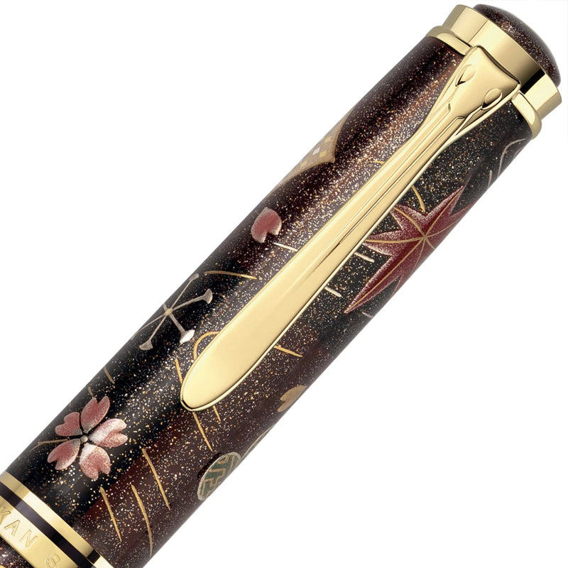 PELIKAN M1000 Limited Edition Maki-e Fountain Pen - Four Seasons Lucky Charm - Medium Nib - 2026 Limited Edition
