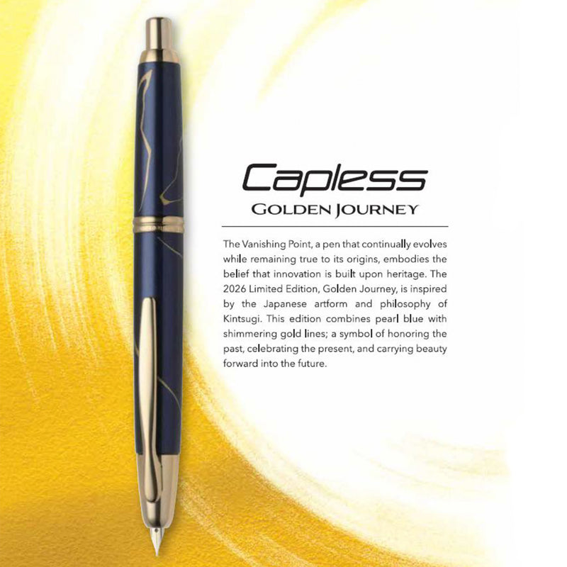 PILOT Capless Fountain Pen (18K Nib & Con-40) - Golden Journey (Sept 2026 LE)